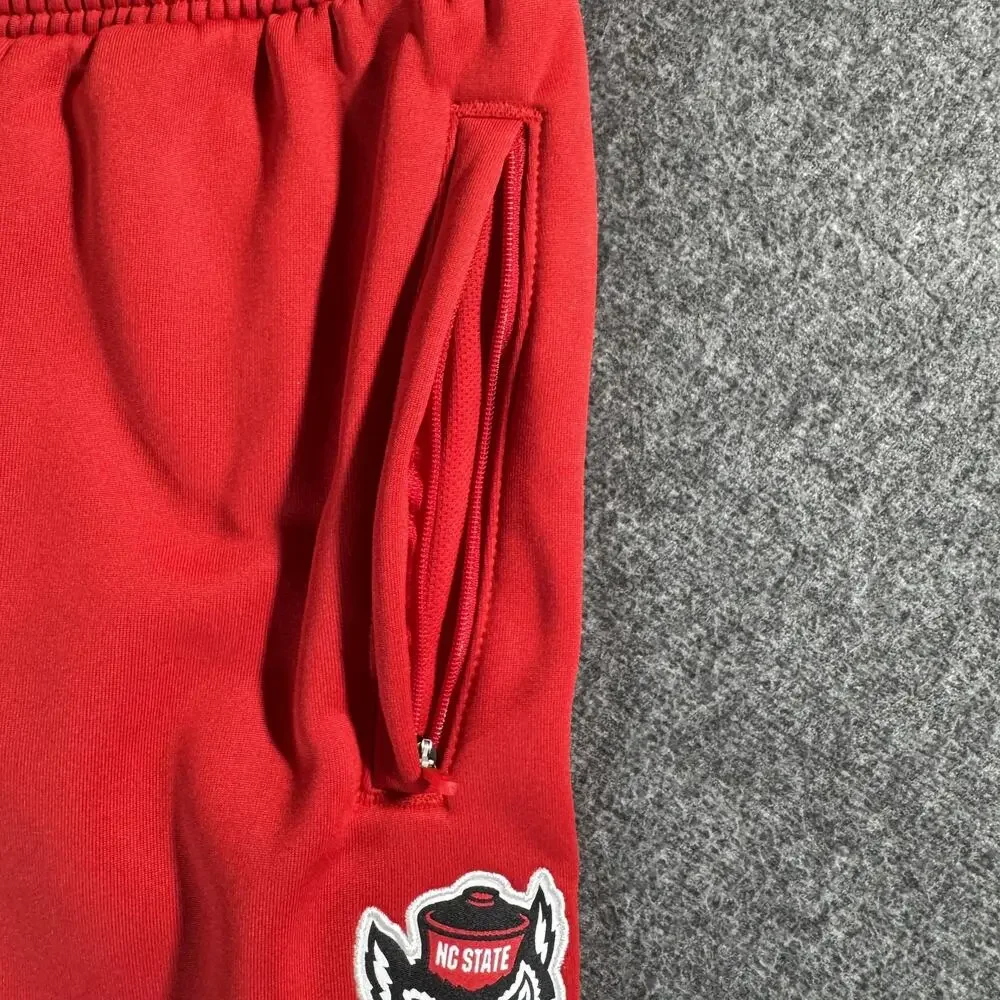 NC State Wolfpack Pants Mens Large Player Issued Red College Basketball Adidas